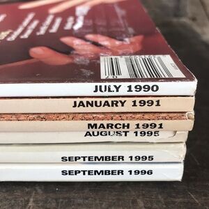 Vintage 90’s Magazines, Atlanta, lot of 6 issues Southern